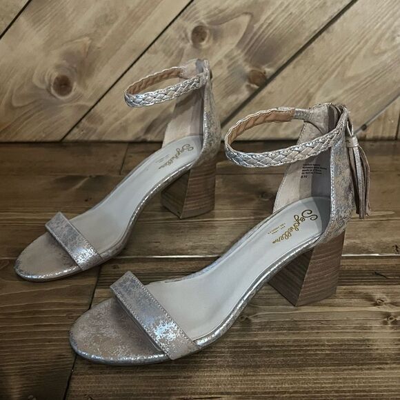 Seychelles Fury Sandal ankle strap pump metallic gold - Picture 3 of 7